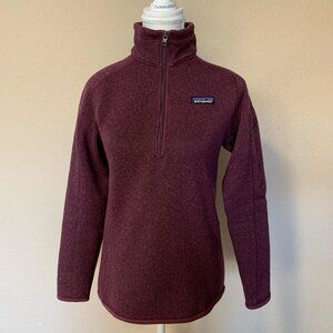 Patagonia Better Sweater 1/4-Zip Fleece in heathered plum